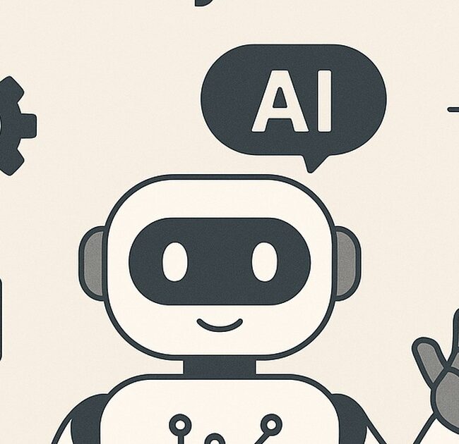 Ilustración de cómo ia puede ayudarte si eres freelance o con estilo tecnológico y limpio.