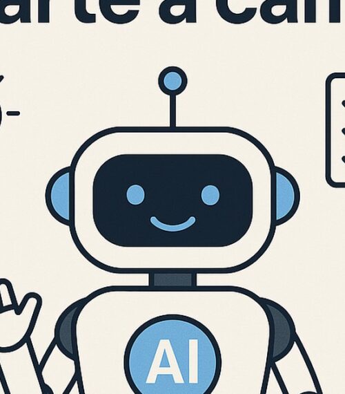 Ilustración de puede ia ayudarte a cambiar hábitos con estilo tecnológico y limpio.