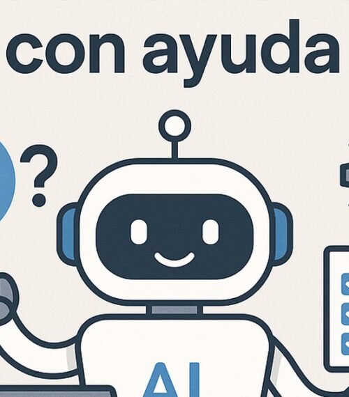 Ilustración de reflexiona sobre tus decisiones ayuda ia con estilo tecnológico y limpio.