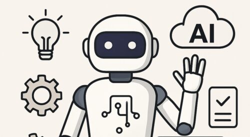 Ilustración de trucos usar ia si te cuesta organizarte con estilo tecnológico y limpio.