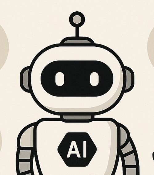 Ilustración de 5 formas reales usar ia día a día con estilo tecnológico y limpio.