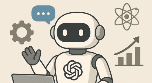 Ilustración de chatgpt padres cómo usarlo educar organizarse con estilo tecnológico y limpio.