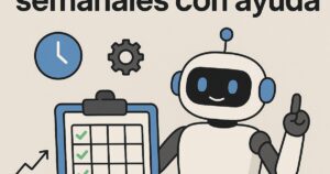 Cómo crear rutinas semanales con ayuda de inteligencia artificial