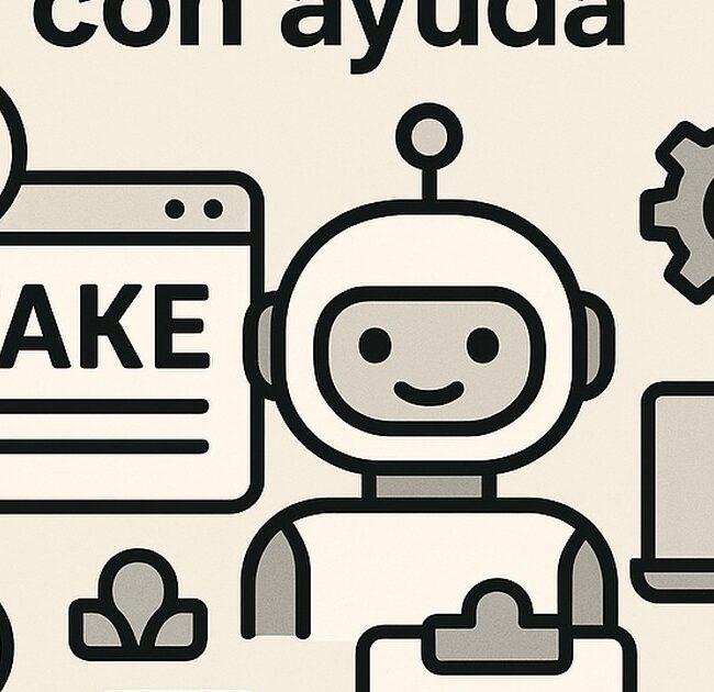 Ilustración de cómo detectar noticias falsas ayuda ia con estilo tecnológico y limpio.