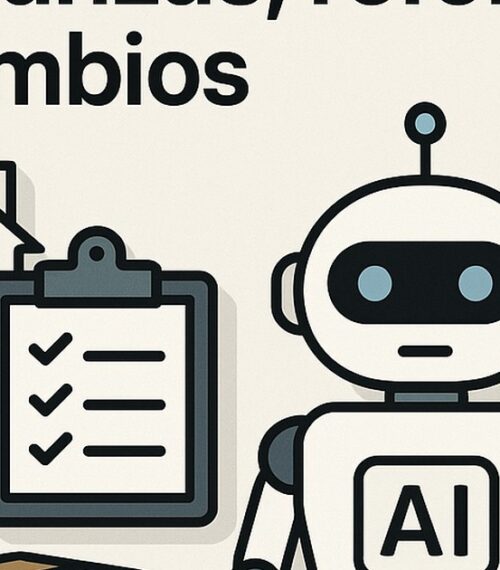 Ilustración de cómo organizar mudanzas reformas o cambios vida ia con estilo tecnológico y limpio.