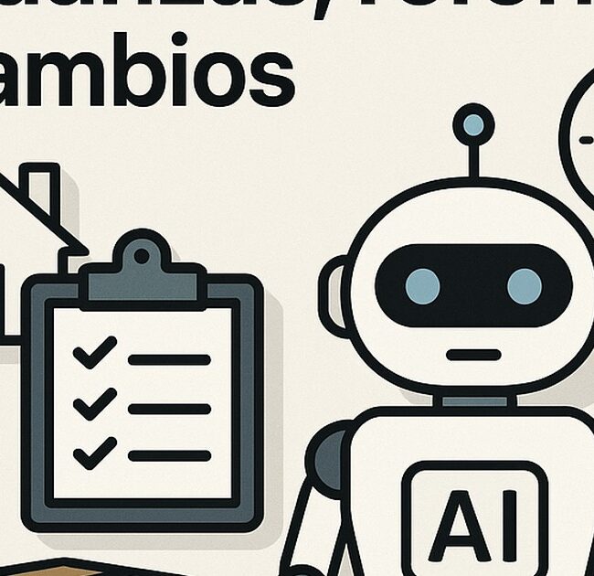 Ilustración de cómo organizar mudanzas reformas o cambios vida ia con estilo tecnológico y limpio.