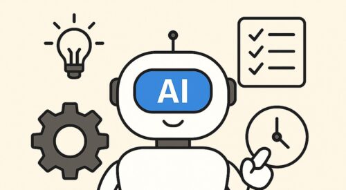 Ilustración de cómo personalizar tus rutinas ia según tus horarios con estilo tecnológico y limpio.