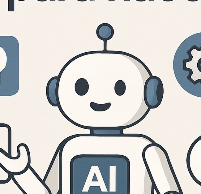 Ilustración de cómo usar ia hacer compra forma más eficiente con estilo tecnológico y limpio.