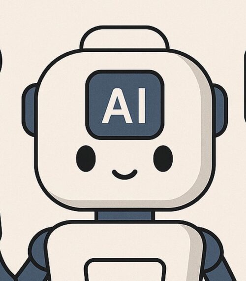 Ilustración de cómo usar ia reducir estrés laboral con estilo tecnológico y limpio.