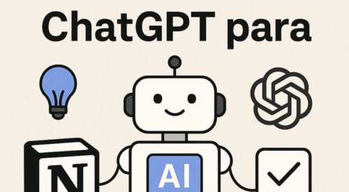 Ilustración de comparativa notion ai vs chatgpt gestionar proyectos con estilo tecnológico y limpio.