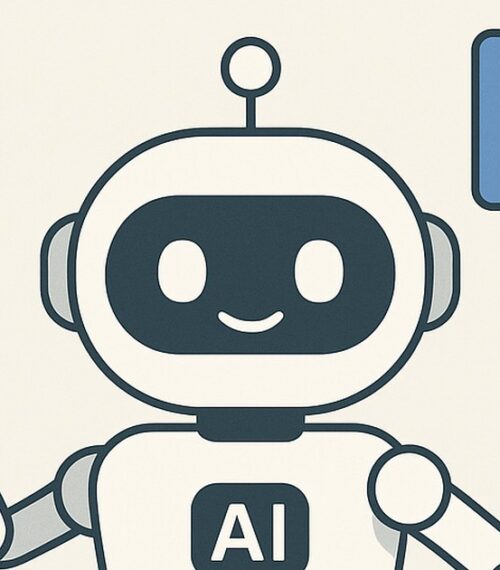 Ilustración de crea sistema organización personal ayuda ia con estilo tecnológico y limpio.