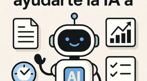 Ilustración de cuánto puede ayudarte ia a ahorrar dinero con estilo tecnológico y limpio.