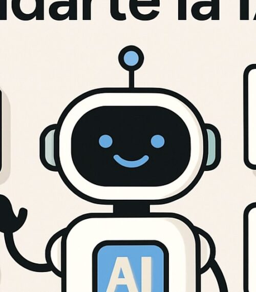 Ilustración de cuánto puede ayudarte ia a ahorrar dinero con estilo tecnológico y limpio.