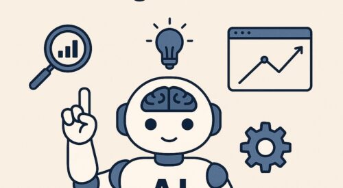 Ilustración de detecta oportunidades negocio ia con estilo tecnológico y limpio.