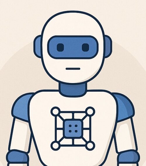 Ilustración de impacto ia productividad personal con estilo tecnológico y limpio.