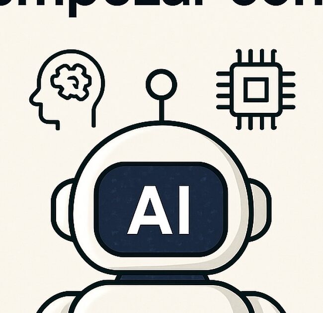 Ilustración de errores comunes al empezar ia cómo evitarlos con estilo tecnológico y limpio.