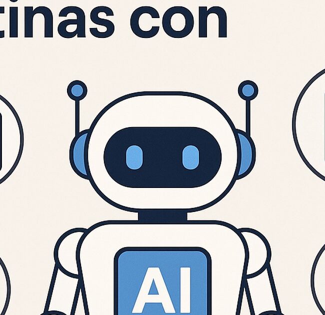 Ilustración de gestiona tareas domésticas rutinas ia con estilo tecnológico y limpio.