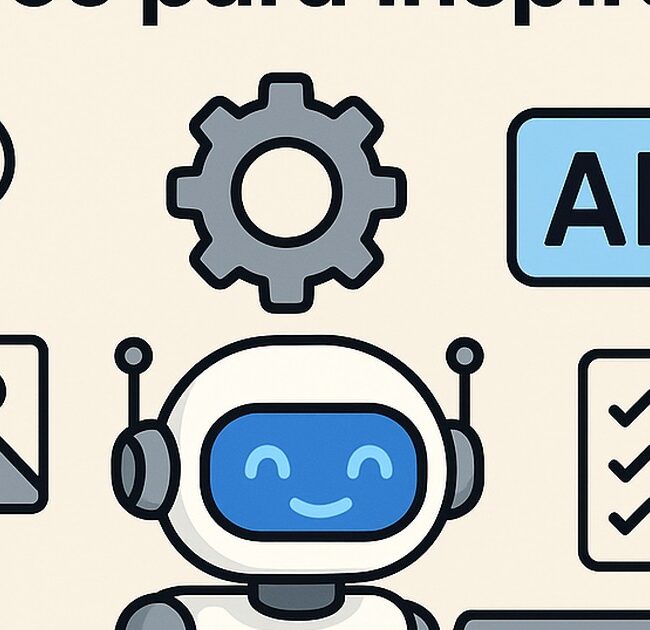 Ilustración de ia diseñadores trucos inspirarte o acelerar procesos con estilo tecnológico y limpio.