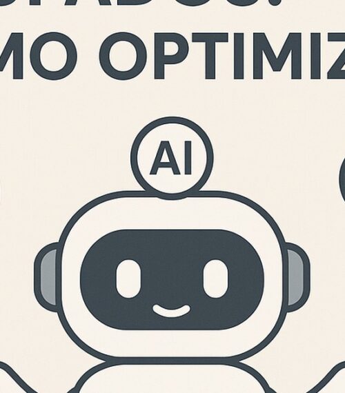 Ilustración de ia padres ocupados cómo optimizar rutina familiar con estilo tecnológico y limpio.