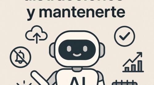 Ilustración de ia reducir distracciones mantenerte enfocado con estilo tecnológico y limpio.