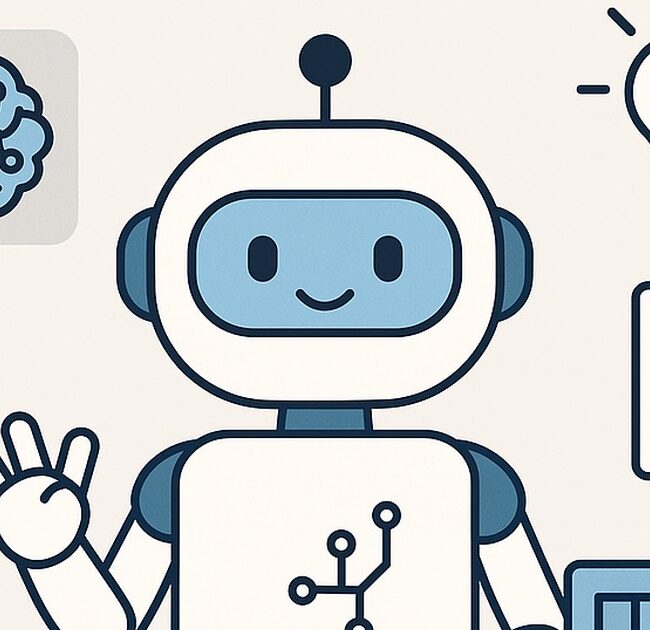 Ilustración de ia simplificar tu vida reducir carga mental con estilo tecnológico y limpio.