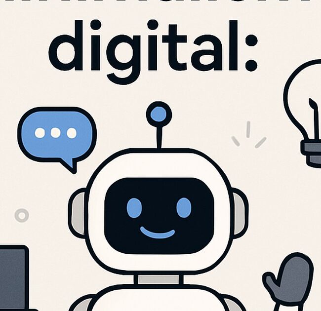 Ilustración de ia minimalismo digital cómo simplificar tu vida con estilo tecnológico y limpio.