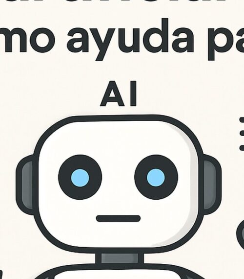 Ilustración de inteligencia artificial como ayuda escribir mejor con estilo tecnológico y limpio.