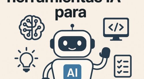 Ilustración de 3 mejores herramientas ia organizar tu negocio con estilo tecnológico y limpio.