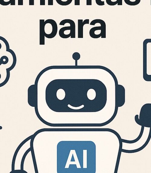 Ilustración de 3 mejores herramientas ia organizar tu negocio con estilo tecnológico y limpio.