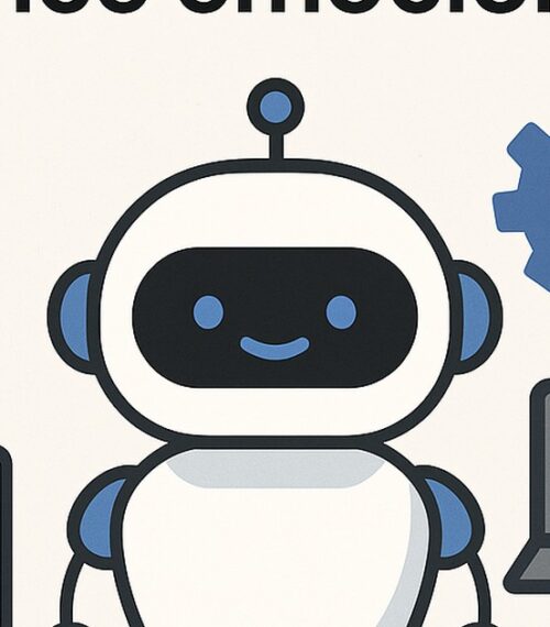 Ilustración de prompts hacer balance emocional al final día con estilo tecnológico y limpio.