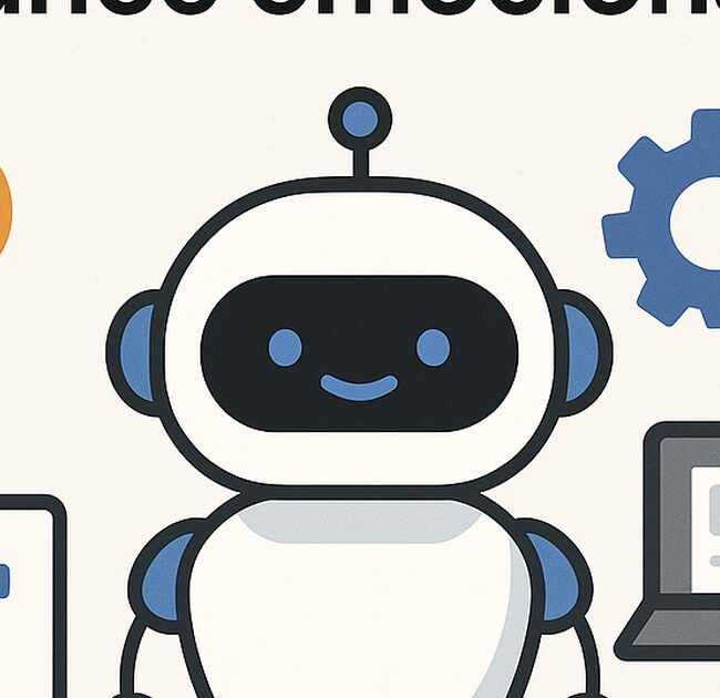 Ilustración de prompts hacer balance emocional al final día con estilo tecnológico y limpio.