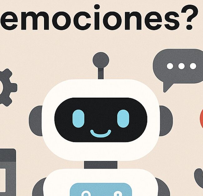 Ilustración de pueden ias entender tus emociones con estilo tecnológico y limpio.