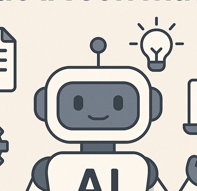 Ilustración de qué herramientas ia son más fáciles principiantes con estilo tecnológico y limpio.