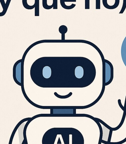 Ilustración de qué pedirle qué no a ia si eres con estilo tecnológico y limpio.