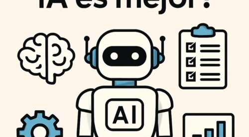 Ilustración de qué tipo ia es mejor ti según tu con estilo tecnológico y limpio.