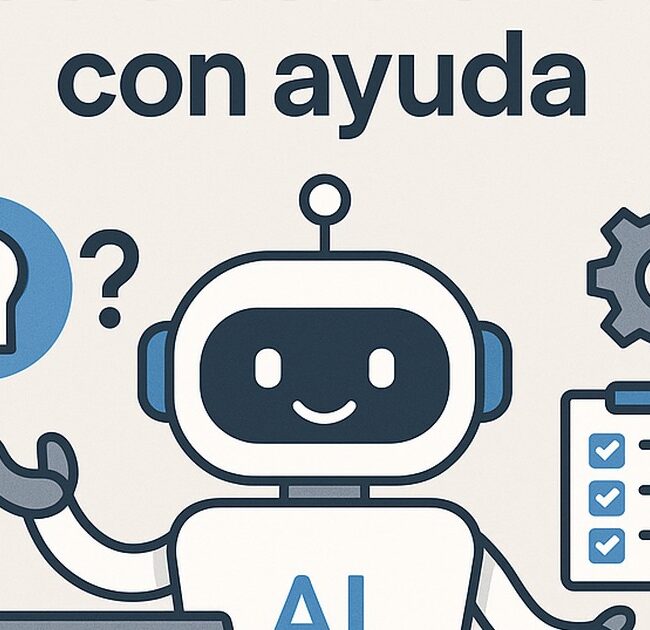 Ilustración de reflexiona sobre tus decisiones ayuda ia con estilo tecnológico y limpio.