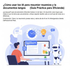 Cómo usar la IA para resumir reuniones y documentos largos (Guía Práctica)